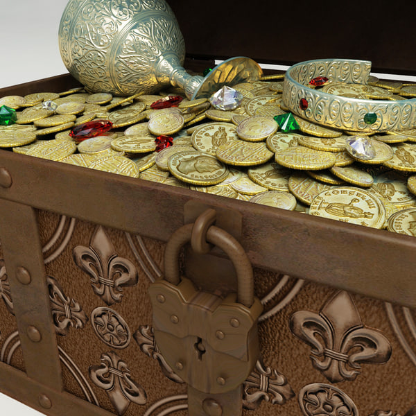 3d model treasure chest