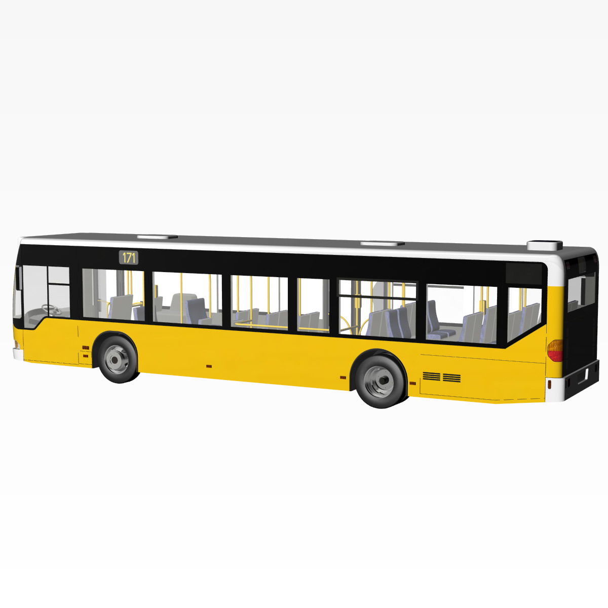 citaro 2 door 3d model