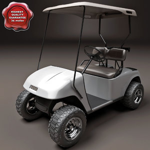 golf car ezgo 3d model