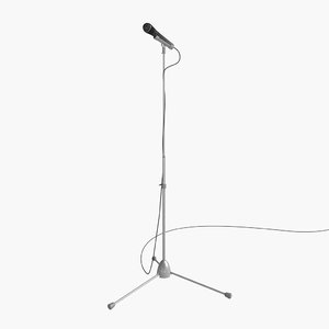 stage microphone 3d model