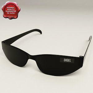 3d model sunglasses v2 glass