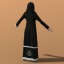 3d arab woman character model