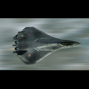 concept russian fighter 3d model