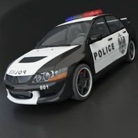 mitsubishi lancer evolution ix 3d model