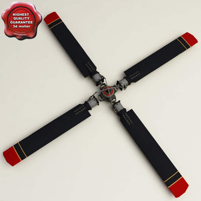 helicopter propeller v2 3d model