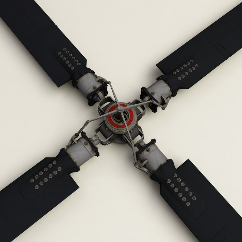 helicopter propeller v2 3d model