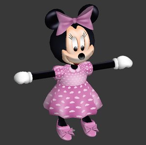 minnie mouse 3d model