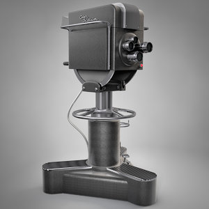 3d model vintage television camera
