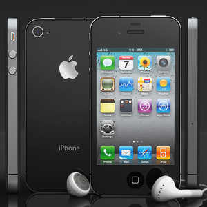 apple iphone 4 phone 3d model