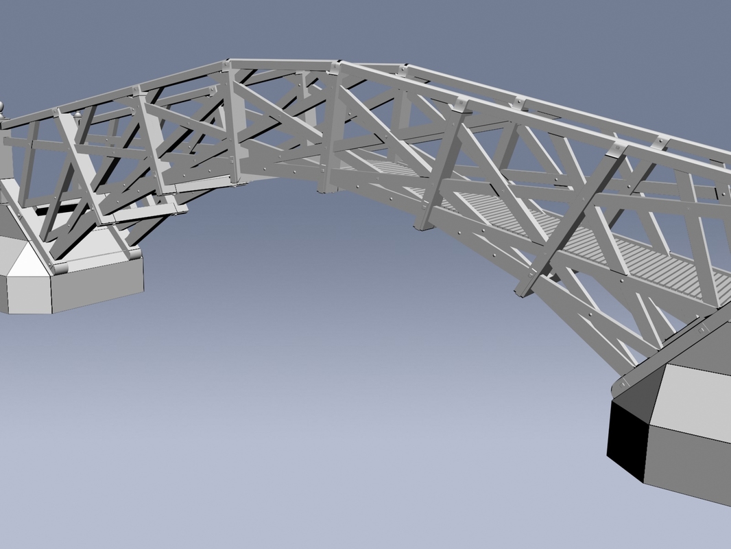 3d model mathematical bridge