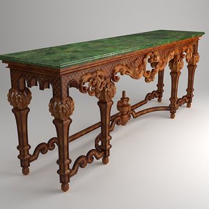 classical table 3d model