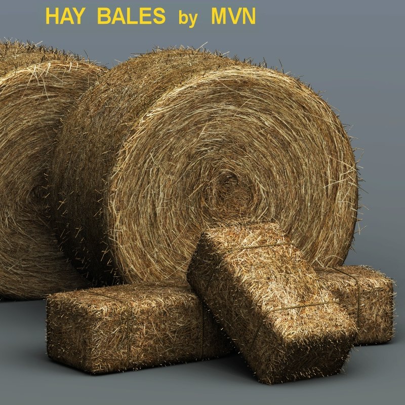 3d hay model blender free 3d model hay bales