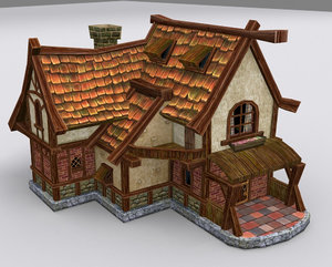medieval fantasy country house 3d model