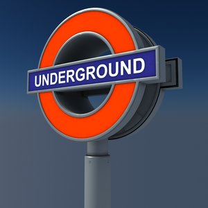 london underground signal 3d model