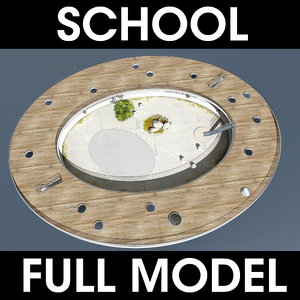 school kindergarten 3d model