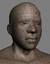 muscled african male 3d model