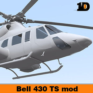 bell 430 helicopter 3d model