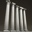 columns set composite 3d model