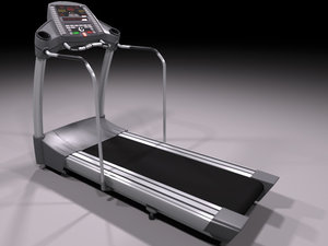 high-poly treadmill 3d max