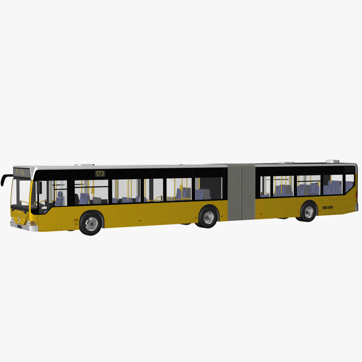 Citaro G Articulated Bus 3d Model