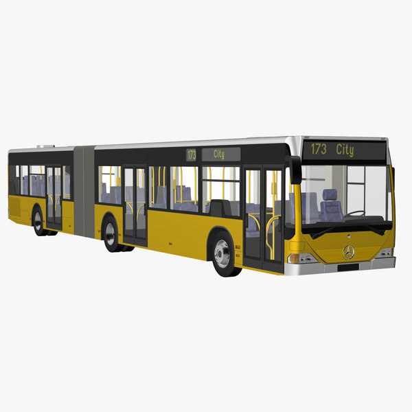 citaro g articulated bus 3d model