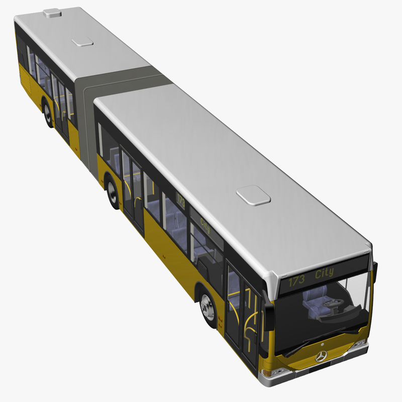 citaro g articulated bus 3d model