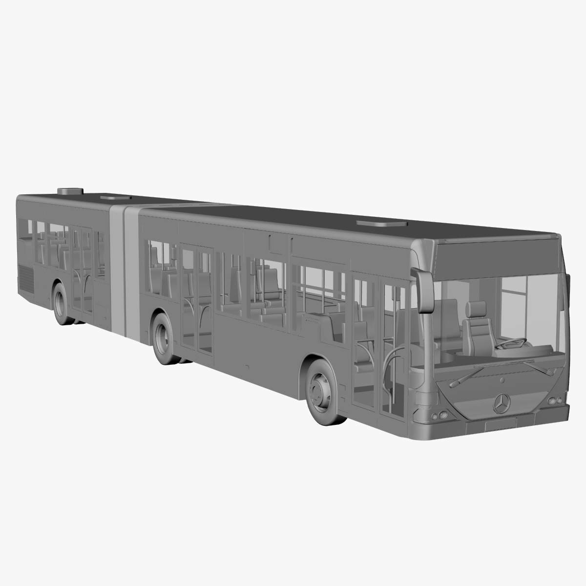 citaro g articulated bus 3d model