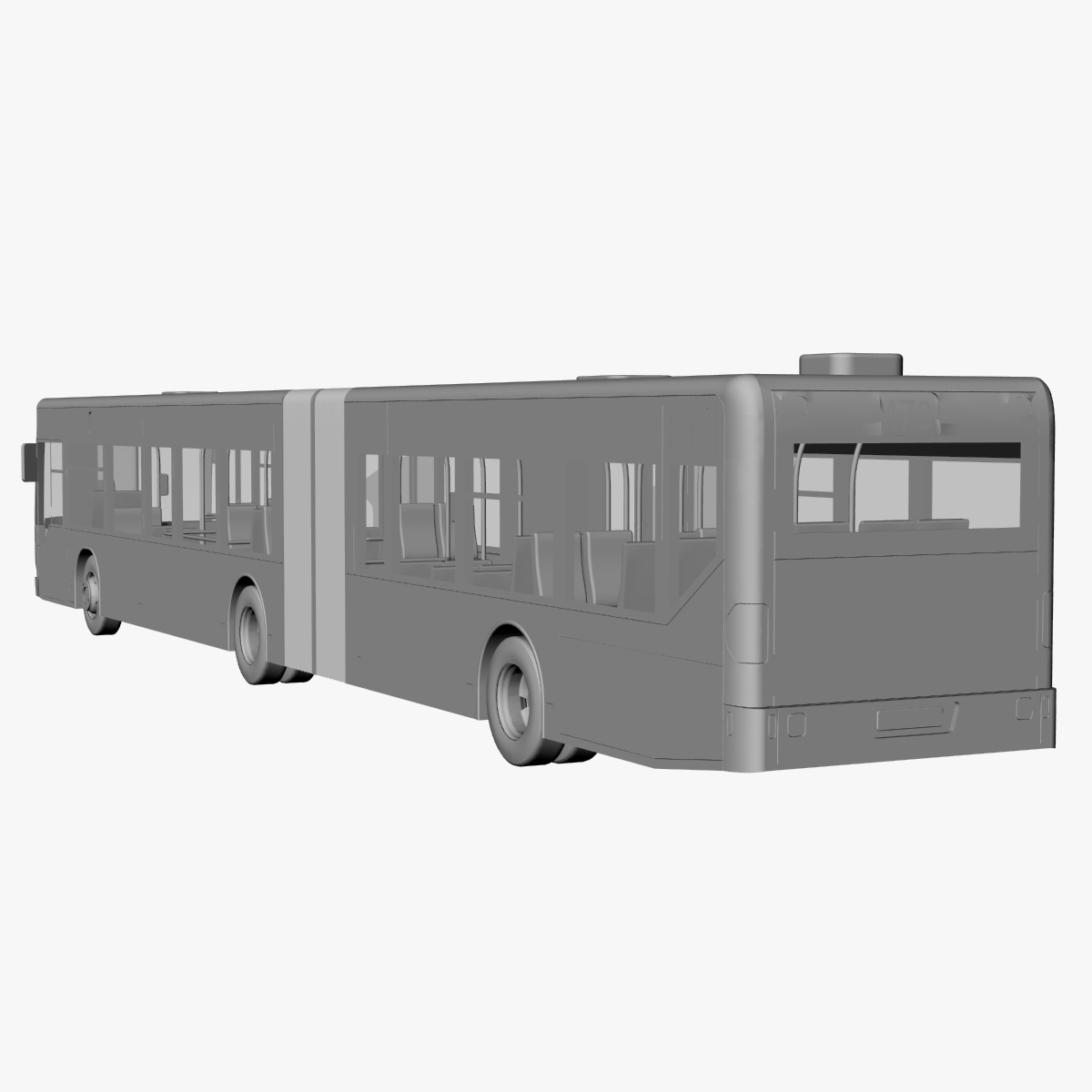 citaro g articulated bus 3d model