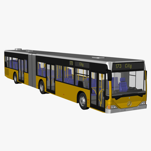 citaro g articulated bus 3d model