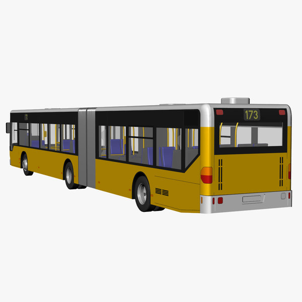 citaro g articulated bus 3d model