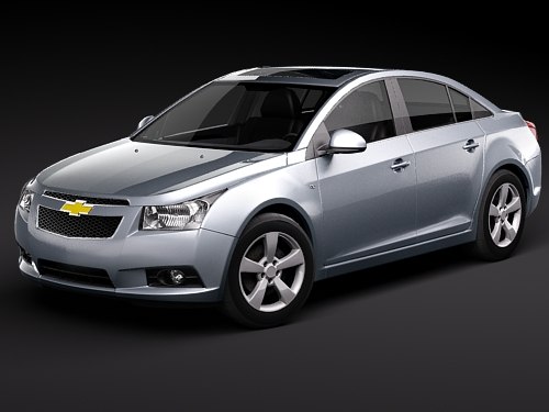 3d max chevrolet cruze cobalt sedan