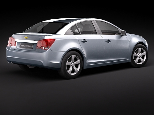 3d max chevrolet cruze cobalt sedan