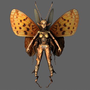 butterfly fairy 3d model