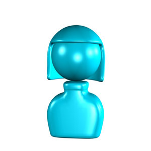 3ds max simple icon cartoon girl