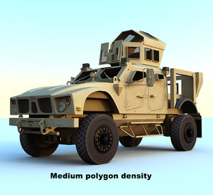 m-atv mrap vehicle 3d model