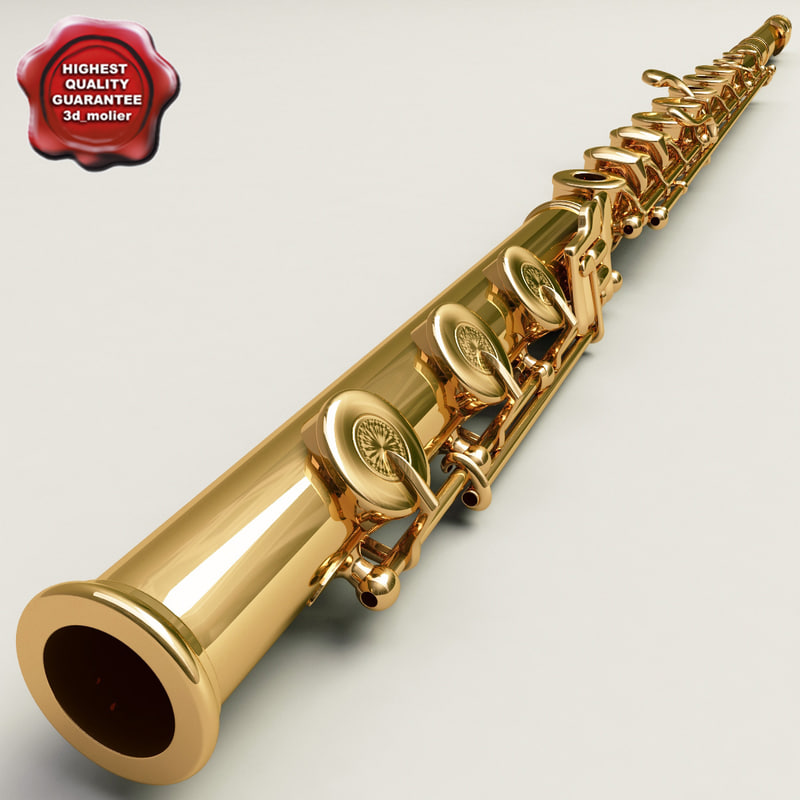 flute details modelled 3d max