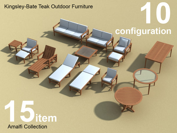 Kingsley Outdoor Furniture Amalfi 3d Model, Kingsley Outdoor Furniture