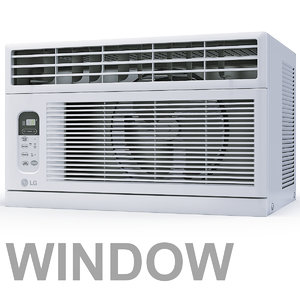 air conditioner window lwhd8008r 3d model