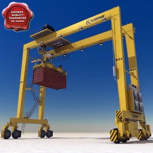 rtg crane container 3d model