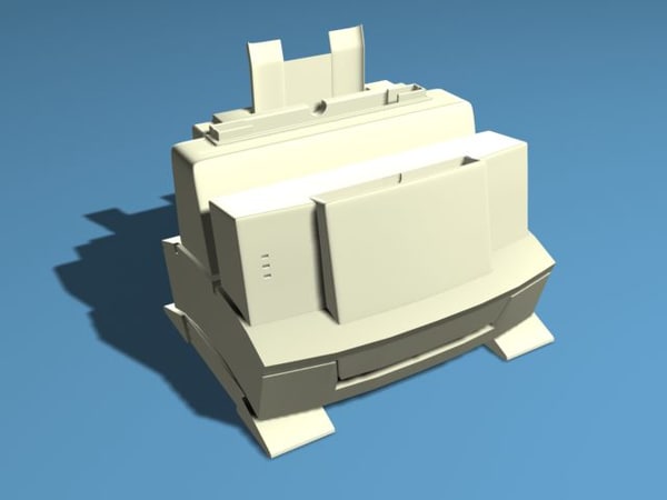 hp laserjet 6l printer 3d model