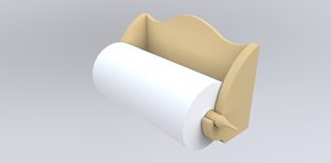 free 3ds model kitchen roll holder