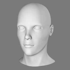 human head 3d model