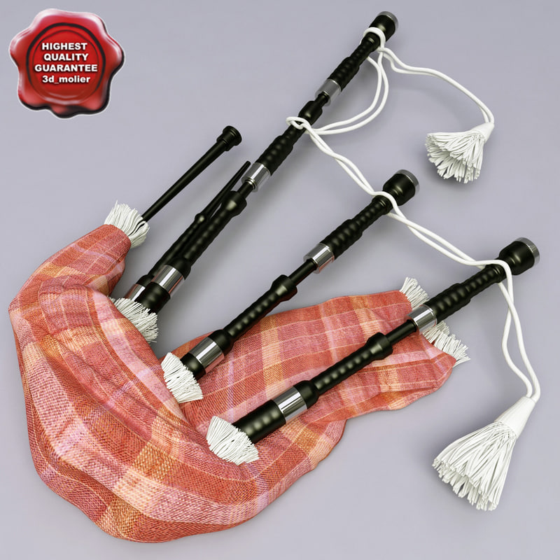 bagpipe-details-modelled-3d-model