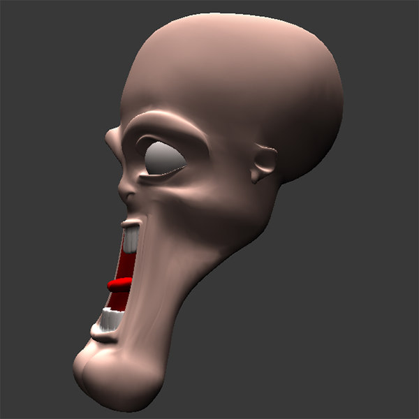 3d model freaky character rigging