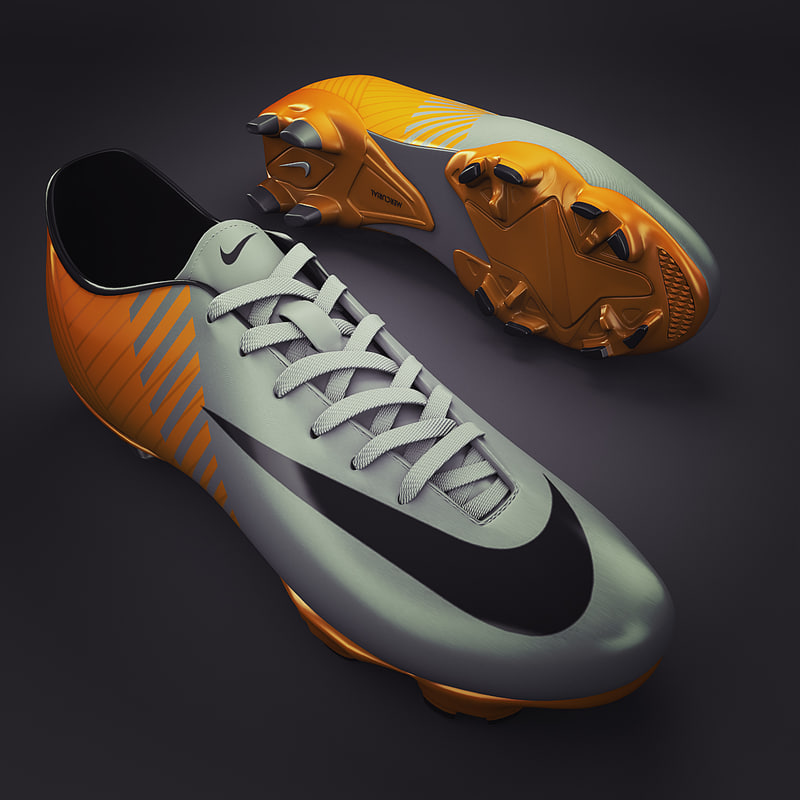 soccer shoes cleats 3d model