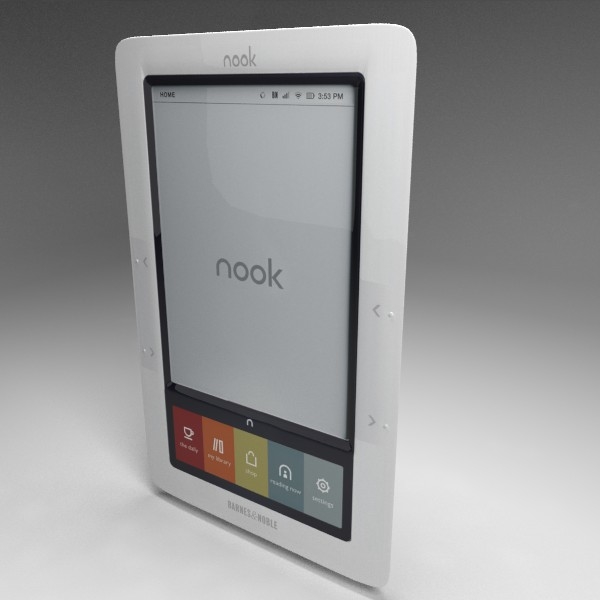 Barnes Noble Nook 3d Model