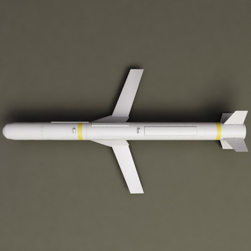 Aircraft Missile Agm-84h Slam 3d Model