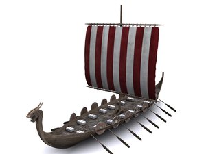 3d model viking ship