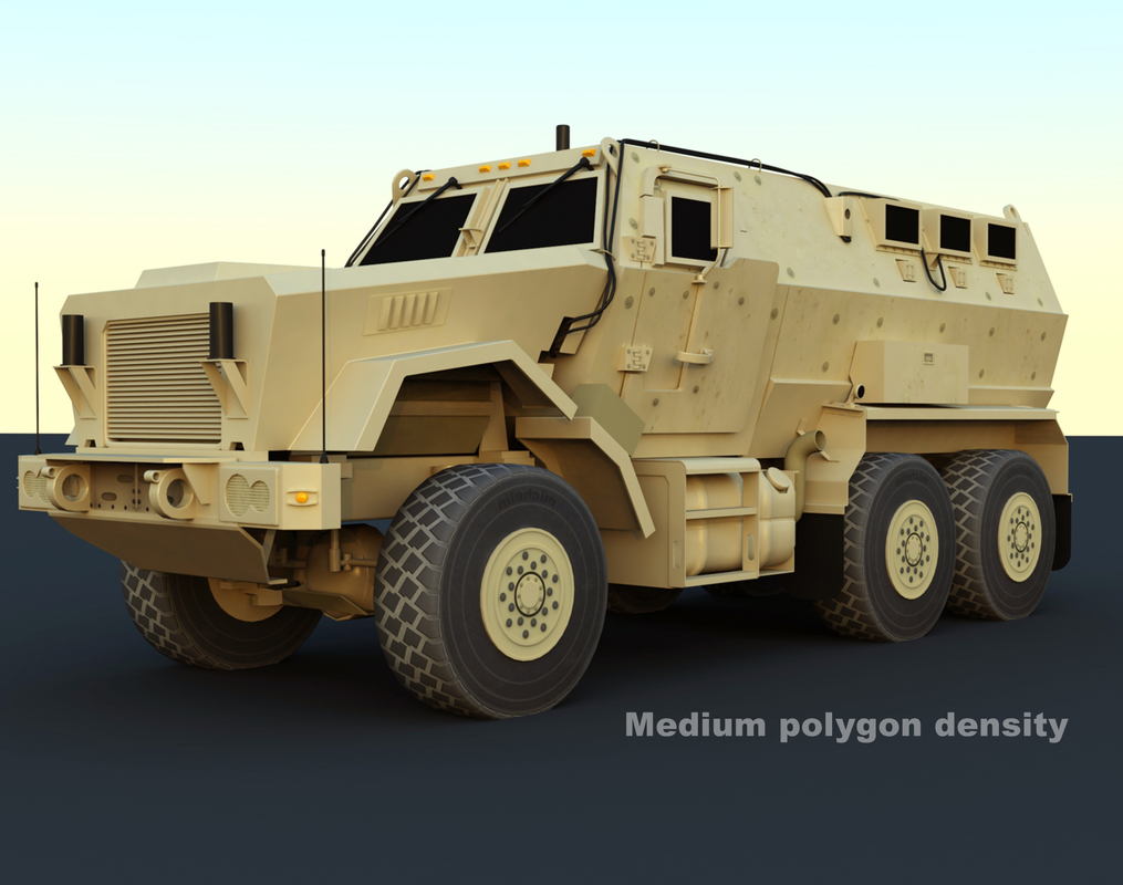 caiman military vehicle 3d max