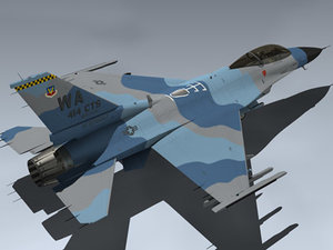 usaf f-16c 3d model